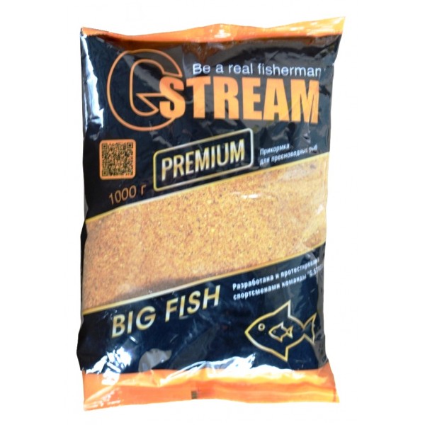 Рибальська прикормка, G.Stream Premium, 1кг, смак Велика риба (Big fish)